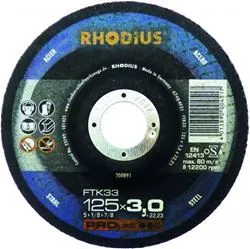 Disco da taglio Rhodius 125X3,0 FTK33